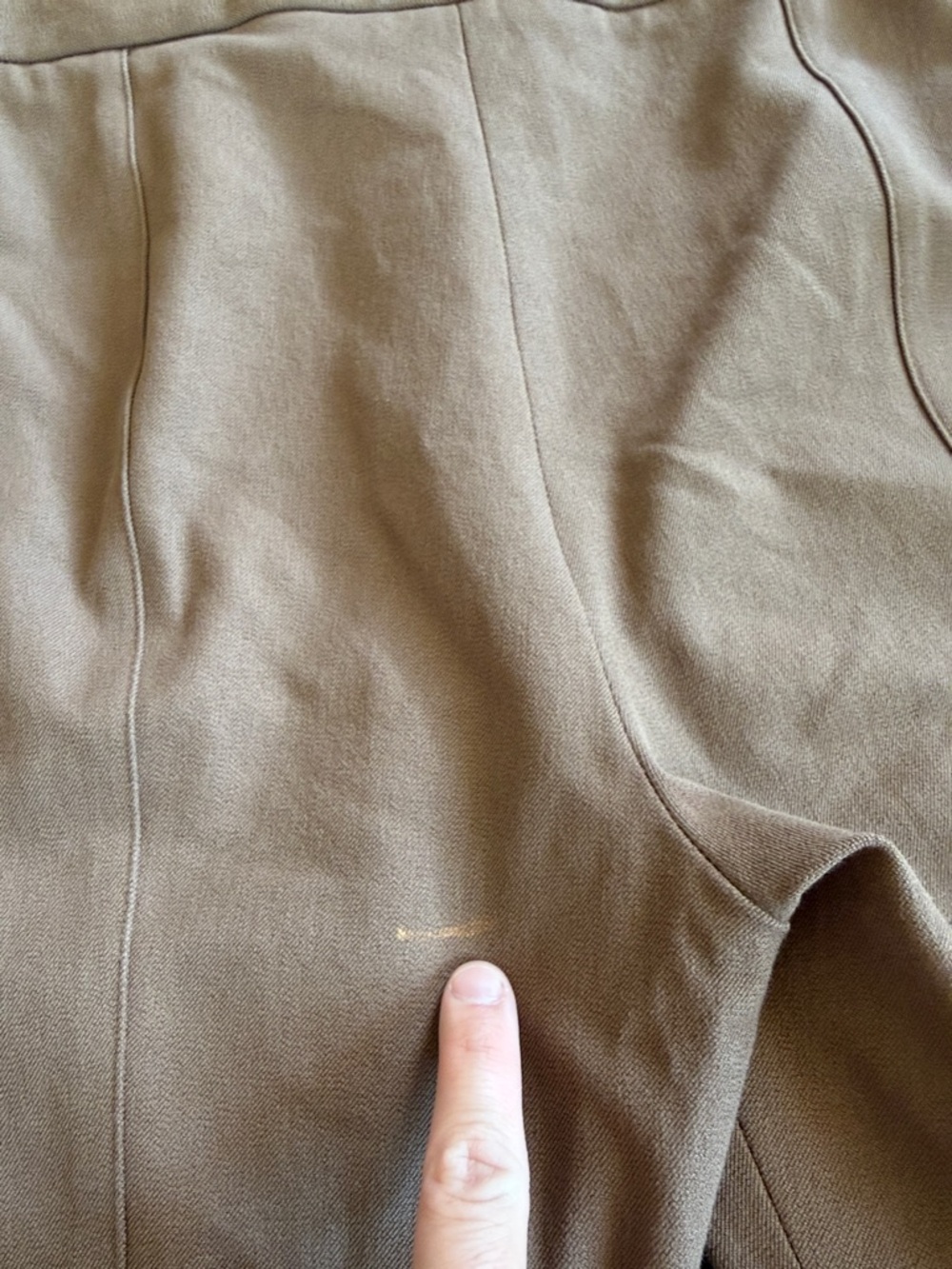 Veronica Beard dell pintuck print light Brown Tailored cropped Trouser 6 - Picture 7 of 8